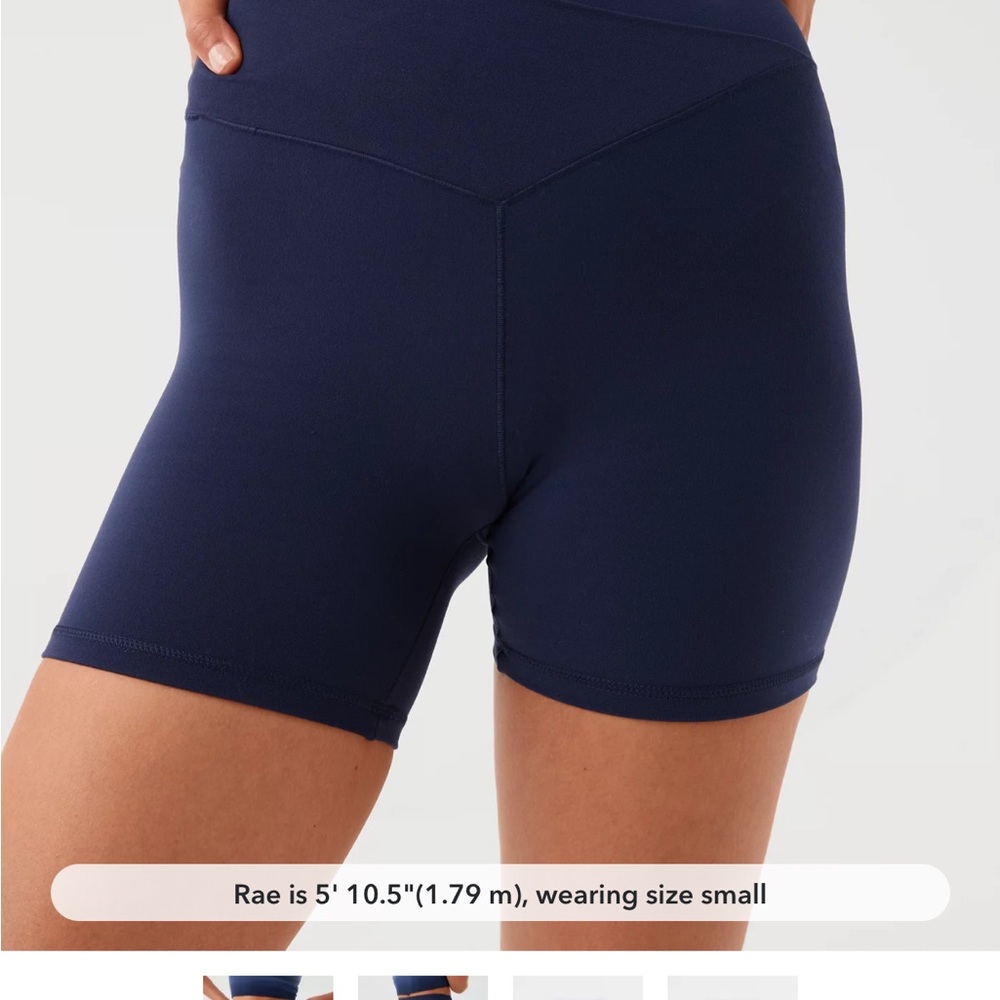 Aerie Offline Navy Blue Bike Short size M
